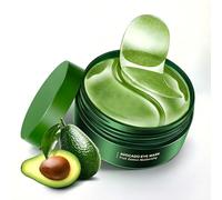 Patch Occhi in Hydrogel all’Avocado, 60 Patch Occhi 80 g, Maschera Contorno Occhi, Cura Quotidiana, Patch Gel per Occhi, Barattolo, Routine Beauty