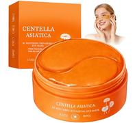 Patch Occhi, Patch Occhiaie e Borse in Gel per Sotto gli Occhi, Eye Mask Per schiarire e idratare, Cura del Contorno Idratante e Rinfrescante, Con un comfort piacevole, Per tutti,Arancione