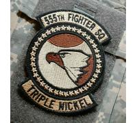 Patch OCP Velkrö F-16 Fighting Falcon USAFE USAF-Europa 555th FS Fighter SQN