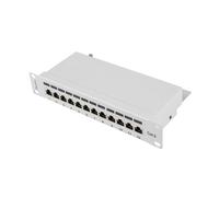 LANBERG Patch Panel 10'', 12 Port 1U, CAT6, Grey