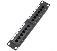 Patch Panel 12 porte, Pannello patch di rete, Cat5e/Cat6 Patch Panel a parete per l'organizzazione dei cavi di rete nelle sale server (categoria 5e)