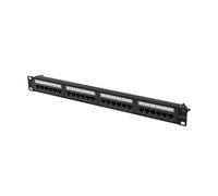 PATCH PANEL 24 PORTE 1U 19" CAT.6A NERO PPUA-1024-B