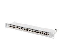 PATCH PANEL 24 PORTE 1U 19" CAT.7 GRIGIO SCHERMATO PPS7-1024-S