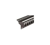 Patch Panel 24 Porte per Moduli Keystone, 1He, Nero I-KS PP-24-NE