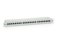 Equip Patch Panel 24 x RJ45 Cat6 19 Inches 1HE Grey