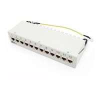Patch panel Cat8 12 porte Keystone Cat 8.1 Rj45 schermato chassis desktop da ...