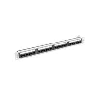 Patch Panel Lanberg PPUA-1024-S 24 porte Cat6a UTP Rack 1U Grigio ABS Metallo