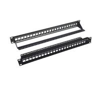 Patch Panel Vuoto 19" 1u 24 Prese Cat. 6a Nero 59632330