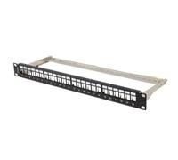 PATCH PANEL VUOTO 24 PORTE 1U 19 FTP PER MODULO PPKS-0924-B