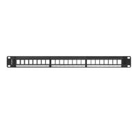 Patch panel vuoto 24 porte 1U 19 per moduli Keystone PPKS-1024-B