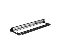 Patch panel vuoto RACK 19 1U per 24 moduli Keystone con PID-00257