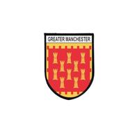 Patch Patch Patch Bandiera Greater Manchester Tattica Stampa Brode Auto-Agrippante