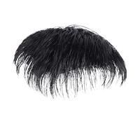 Patch per capelli da uomo, parrucca corta, estensioni dei capelli per uomo, parrucca corta nera naturale per gli uomini, pinzette in veri capelli umani, soluzione confortevole contro la