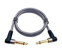 Patch per chitarra Cavo di ricambio per effetto pedale a basso rumore scudo per pedale effetto a basso rumore Cavo di collegamento Cavo di collegamento cavi per pedaliere ad angolo retto