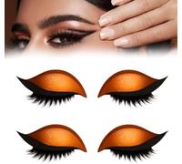Patch per ciglia Lazy Eye Shadow, adesivi riutilizzabili 2 in 1 per il trucco occhi con ciglia finte e ombretto, senza colla per un trucco veloce, per feste e look quotidiano