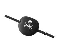 Patch Per Gli Occhi Pirate - 2,76x2,95 Pollici Patch Per Occhi Regolabili | Polyester Cosplay Black Out Blinded | Maschera Del Capitano Skulls Di Halloween | Blindfold Skeleton | Maschera Portatile Pe