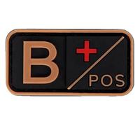 Patch per gruppo sanguigno A B AB O positivo, negativo, 5 x 2,5 cm, Chiusura A Strappo