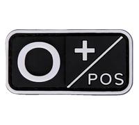 Patch per gruppo sanguigno A B AB O positivo, negativo, 5 x 2,5 cm, Chiusura A Strappo