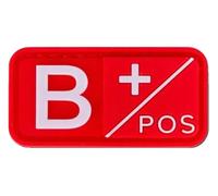 Patch per gruppo sanguigno A B AB O positivo, negativo, 5 x 2,5 cm, Chiusura A Strappo