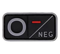 Patch per gruppo sanguigno A B AB O positivo, negativo, 5 x 2,5 cm, Chiusura A Strappo