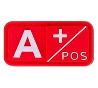 Patch per gruppo sanguigno A B AB O positivo, negativo, 5 x 2,5 cm, Chiusura A Strappo