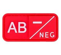 Patch per gruppo sanguigno A B AB O positivo, negativo, 5 x 2,5 cm, Chiusura A Strappo