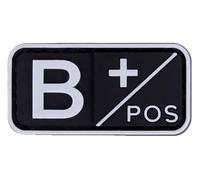 Patch per gruppo sanguigno A B AB O positivo, negativo, 5 x 2,5 cm, Chiusura A Strappo
