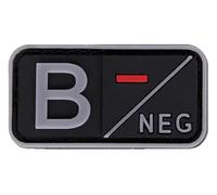 Patch per gruppo sanguigno A B AB O positivo, negativo, 5 x 2,5 cm, Chiusura A Strappo