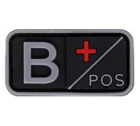 Patch per gruppo sanguigno A B AB O positivo, negativo, 5 x 2,5 cm, Chiusura A Strappo