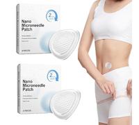 Patch per la cura della pelle con nano-microneedri, patch con microneedri, supporto mirato, mantenimento di curve corporee perfette per donne e uomini (2pcs)