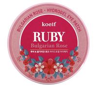 Patch per occhi in gel idratante Ruby Bulgarian Rose - 60 pezzi (30 coppie) di Koelf per un'eterna bellezza e freschezza.