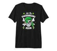 Patch per Occhi Saint Patricks Shenanigans Pirate Skull Shenanigans Shenanigans Maglietta Premium