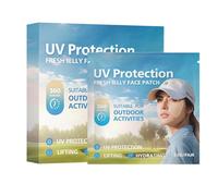 Patch per protezione solare, protezione solare UV, gel idratante per il viso, adesivo lifting per la cura della pelle, scudo traspirante per copertura esterna, ideale per golf, ciclismo, escursionismo