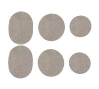 Patch Per Scarpe Per Fori - 6 Pezzi Tamponi Adesivi Prevenzione Degli Illuminamenti Della Punta | Patch Adesivo Interno Per | Per Stivali Punta Suola Sneaker A Piedi Collo, Grigio