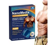 Patch per seno maschile - Adesivo rassodante per petto maschile da 18 pezzi | Patch per modellare ilcorpo, cerotti per ilseno per uomo dopo l'allenamento Home Fitness | Adesivi modellanti per ilcor