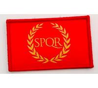 Patch ricamate Bandiera ImperoRomana - Stemma impero romano ricamato - Patch impero romano motociclisti ricamati - Patch Militari, Patch Impero Romano (Impero Romano)