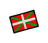 Patch ricamate Bandiera Paese Basco con Colori Ufficiali - Scudo ricamato - Patch motociclistiche ricamate - Patch Militari, Patch Euskadi (Euskadi)