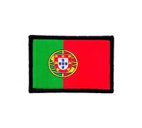 Patch ricamate toppa Bandiera Portogallo con Colori Ufficiali - Scudo ricamato - Patch motociclistiche ricamate - Patch Militari, toppa Portogallo (Portogallo)
