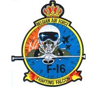 PATCH Ricamato Del BELGIAN AIR FORCE F16 FIGHTING FALCON