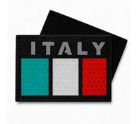 Patch Riflettente Italia con Chiusura a Strappo - Bandiera 8x5 cm