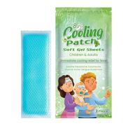 Patch rinfrescante | Impacchi freddi sulla fronte, lenzuolo sulla fronte, cuscinetto lenitivo istantaneo per scuola, dormitorio, escursionismo, campeggio, lavoro, sport all'aperto