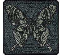 Patch - Science Fiction Toppa ricamata ferro o cucitura Sparta "L'ultimo colpo è il mio credo" Patch per cucito/stiratura | Applicazione per jeans con ricamo su tutti i tessuti | Dimensioni: 75x75mm
