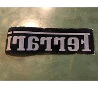 PATCH SCRITTA FERRARI TERMOADESIVA VINTAGE EPOCA MOTORI F1 OFFICINA RACING