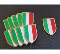 PATCH SCUDETTO TRICOLORE ITALIA ITALY FLAG TERMO ADESIVA TOPPA STEMMA BADGE