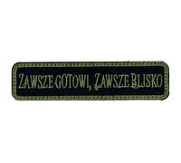 Patch sempre pronti, sempre vicini 100 x 25 mm - Green