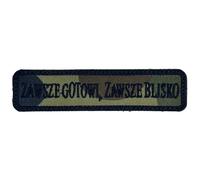 Patch sempre pronti, sempre vicini 100 x 25 mm - wz.93 Pantera PL Woodland