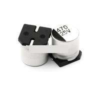 Patch SMD Electrolytic Capacitor 25V 470UF 10_10.3MM Aluminum Electrolytic Capacitor (5pcs) NWPNLXEA