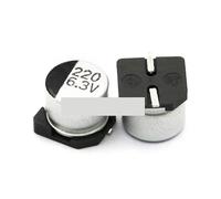 Patch SMD Electrolytic Capacitor 6.3V 220UF 6_5MM Aluminum Electrolytic Capacitor 10 PCS MQXFCZUX