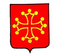 Patch Stemma Ricamato Midi-Pirenei Stemma Armoirie Bandiera Region HERALDIQUE