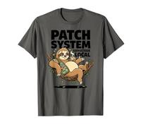 Patch System Supporta Il Tuo Umorismo Locale del caffè Bradipo Maglietta